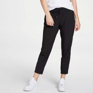 Calia Journey Woven Pants in Pure Black